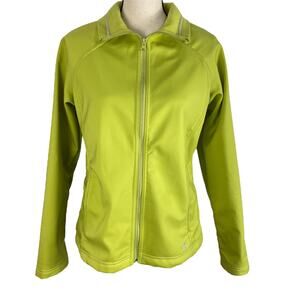 Columbia Winter Ace Omni Jacket Slightly Fitted Zip Softshell Lime Green WL6375